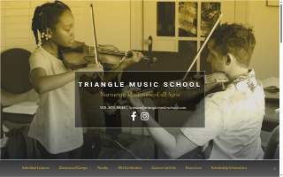 Triangle Music School website