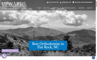 Upwards Orthodontics website