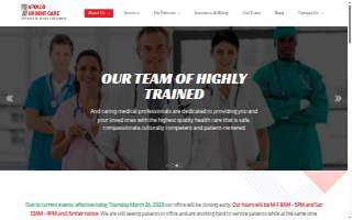 Apollo Urgent Care website