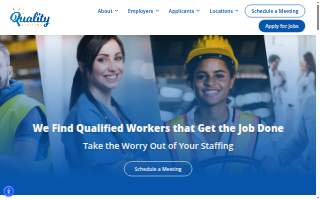 Quality Staffing website