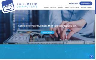 True Blue Computers website