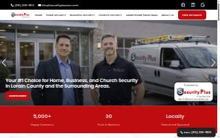 Security Plus of Northeast Ohio website