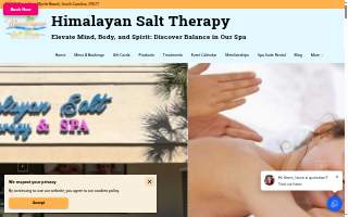 Himalayan Salt Therapy & Spa website