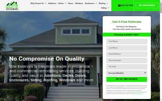 Elite Exteriors website