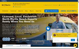 Mr. Electric of North Myrtle Beach website