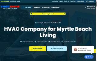First Choice Heating & Air of Myrtle Beach website