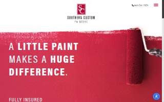 Southern Custom Painting MB website