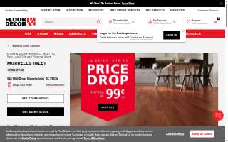 Floor & Decor of Murrells Inlet website