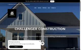 Challenger Construction website