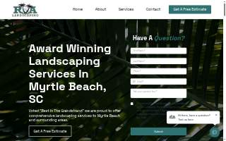 R&A Landscaping website