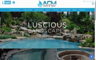 ACM Pools & Spas website