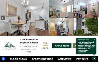 The Pointe at Myrtle Beach website