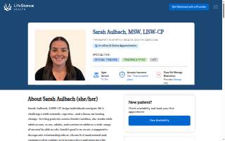 Sarah Aulbach, Counselor website