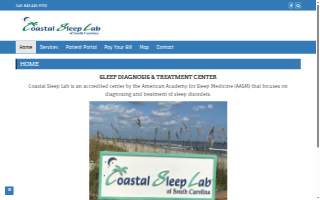 Coastal Sleep Lab website