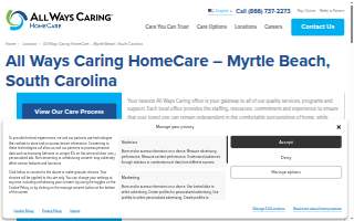 All Ways Caring HomeCare - Myrtle Beach, South Carolina website
