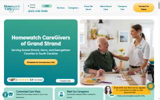 Homewatch CareGivers of Grand Strand website