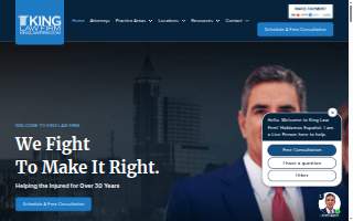 King Law: Criminal Defense & Personal Injury Firm (Clinton Square) website