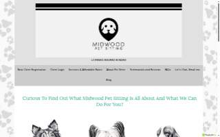 Midwood Pet Sitting website