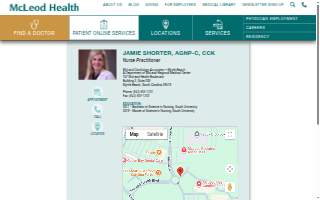 Jamie Shorter, AGNP website
