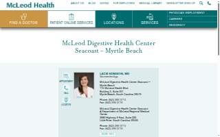 McLeod Digestive Health Center Seacoast – Myrtle Beach website