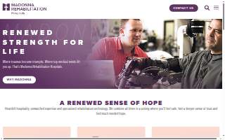 Madonna Rehabilitation Hospitals - Omaha Campus website