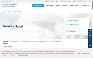 Hospital of Saint Raphael- Geriatrics website