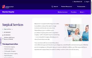 Riverton Hospital Surgical Center website