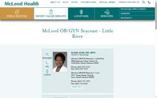 McLeod OB/GYN Seacoast - Little River website