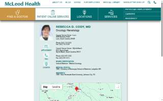 Rebecca D. Cody, Md website