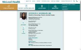 Joycelyn C. Schindler, Md of Little River website