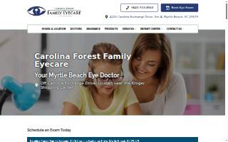 Carolina Forest Family Eyecare website