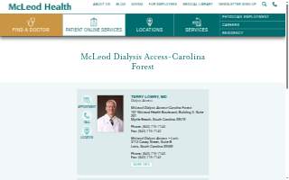 McLeod Dialysis Access - Carolina Forest website
