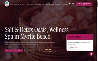Salt & Detox Oasis website