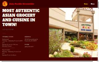 Asia Pacific Restaurant & Supermarket website