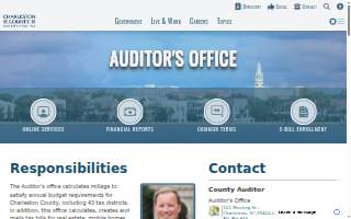 Charleston County Auditor of North Charleston website