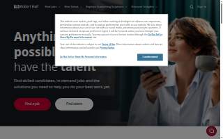 Robert Half Recruiters & Employment Agency of Penfield website