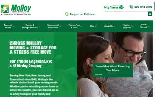 Molloy Moving & Storage of Melville website