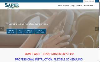 Safer Driving School website