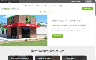Xpress Wellness Urgent Care - Sapulpa website