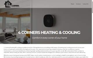 4 Corners Heating & Cooling website
