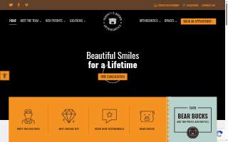 Paventy & Brown Orthodontics - Newport website