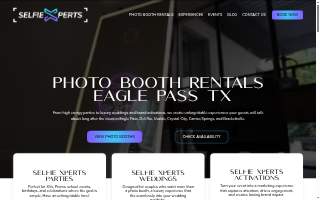 Selfie Xperts Photo Booth Rentals website