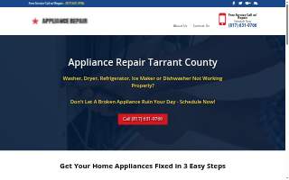 Trophy Club Appliance Repair & Service website