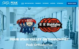 Peak Orthodontics - Pleasant Grove website