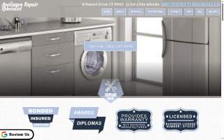Appliance Repair Specialists website