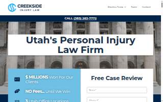 Creekside Injury Law website