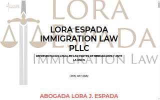 Lora Espada Immigration Law website