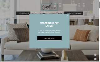 Staged by Design of Radford website