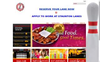Staunton Bowling Lanes website