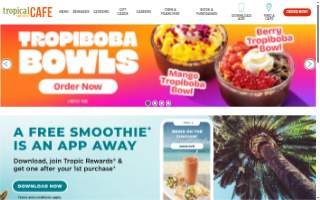 Tropical Smoothie Cafe of Fitchburg website